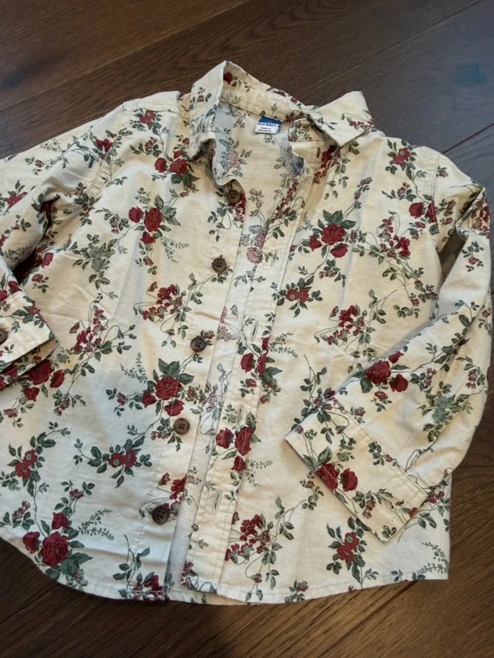 Old Navy Kids Floral Button-Up Shirt Size 3T - C39-028